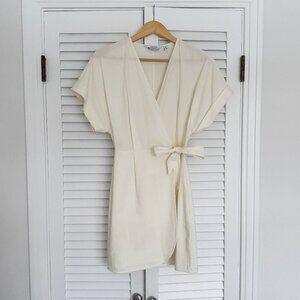 & Other Stories x Stockholm Atelier | 100% Cotton Wrap Mini Dress